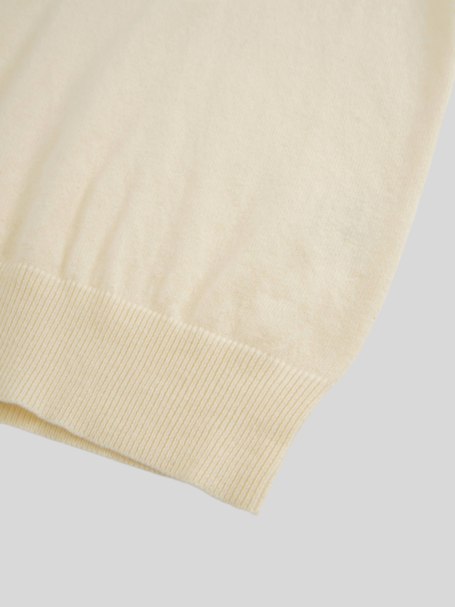 High V Lightweight Sweater-Butter Yellow