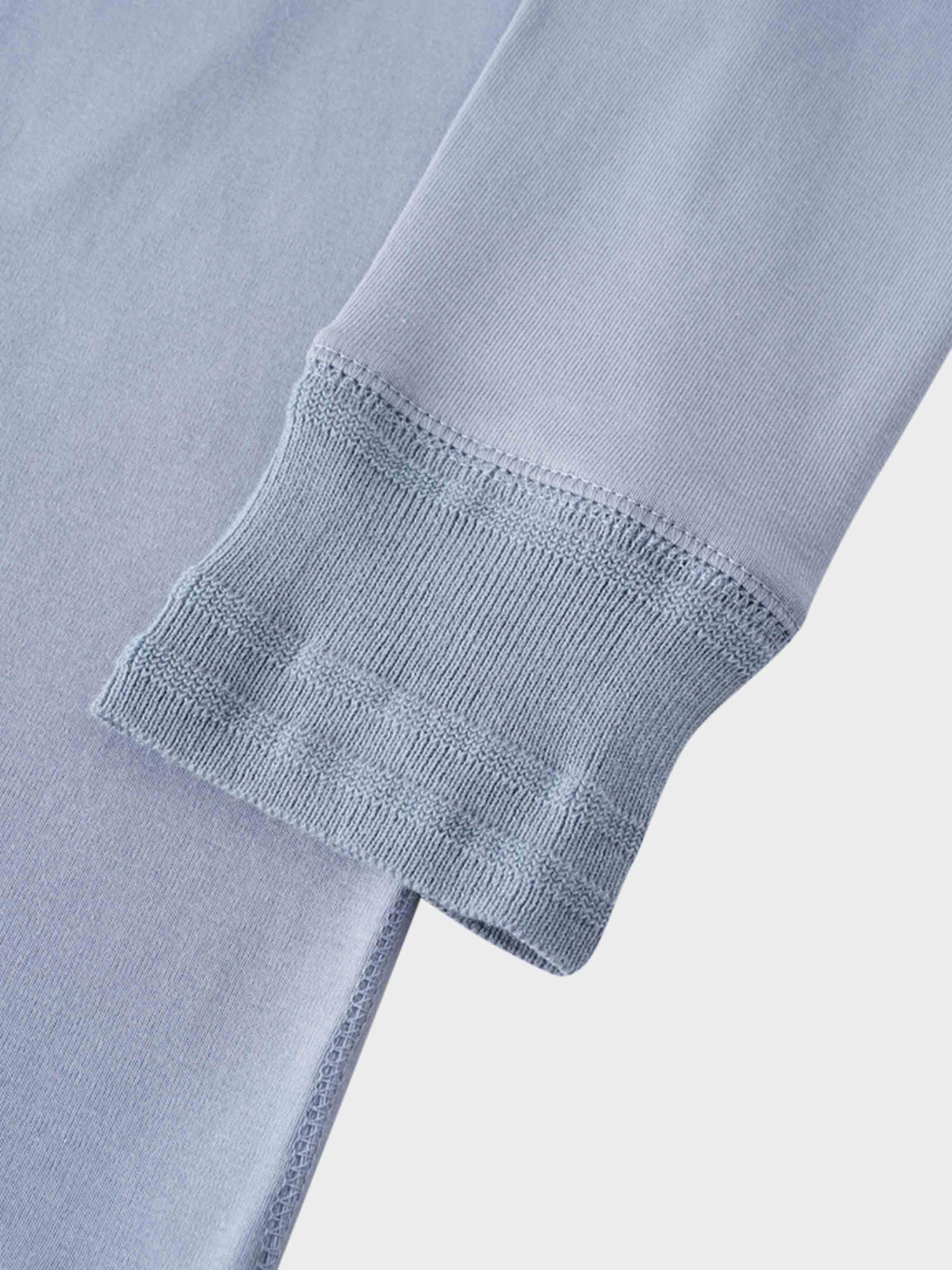 Trim Detail Henley-Grey/Blue