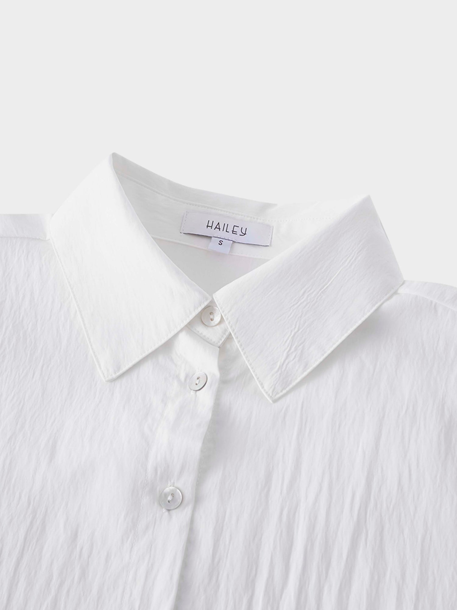 Crinkle Blouse-White