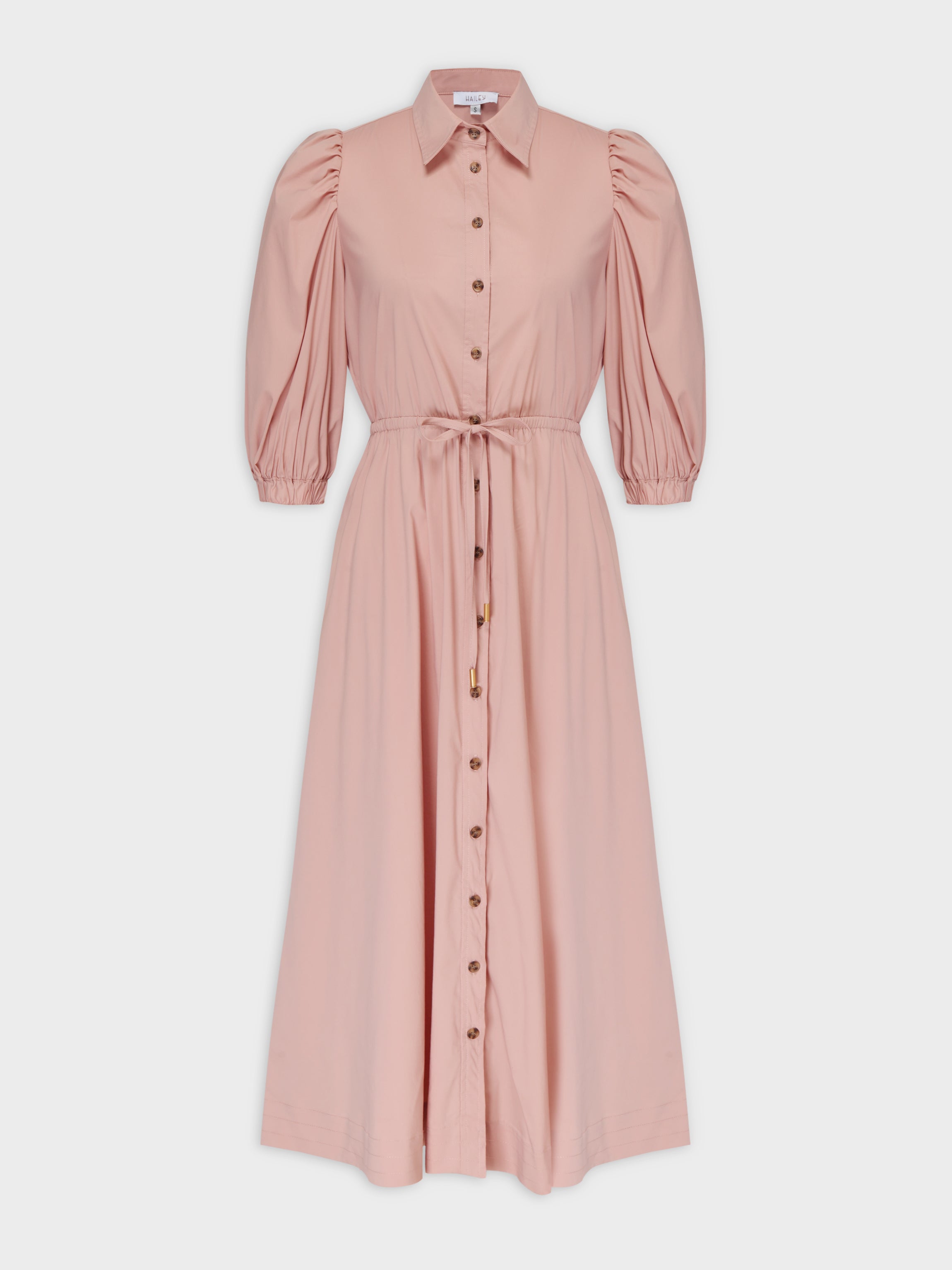 Polo Puff Dress-Pink