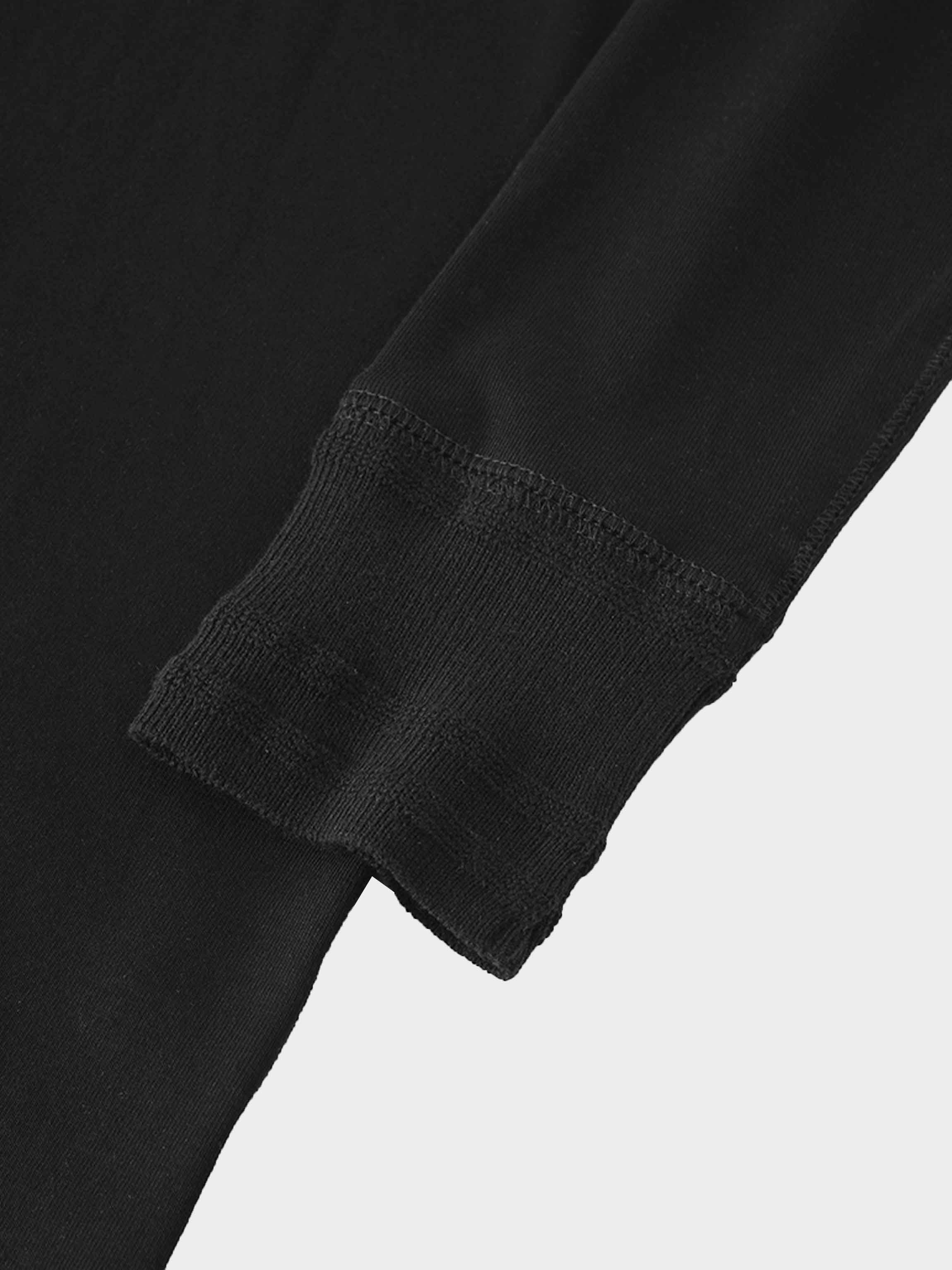 Trim Detail Henley-Black