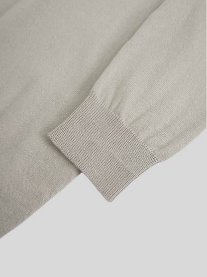 High V Lightweight Sweater-Light Grey