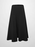 Drop Waist Ponte Skirt - Black 24