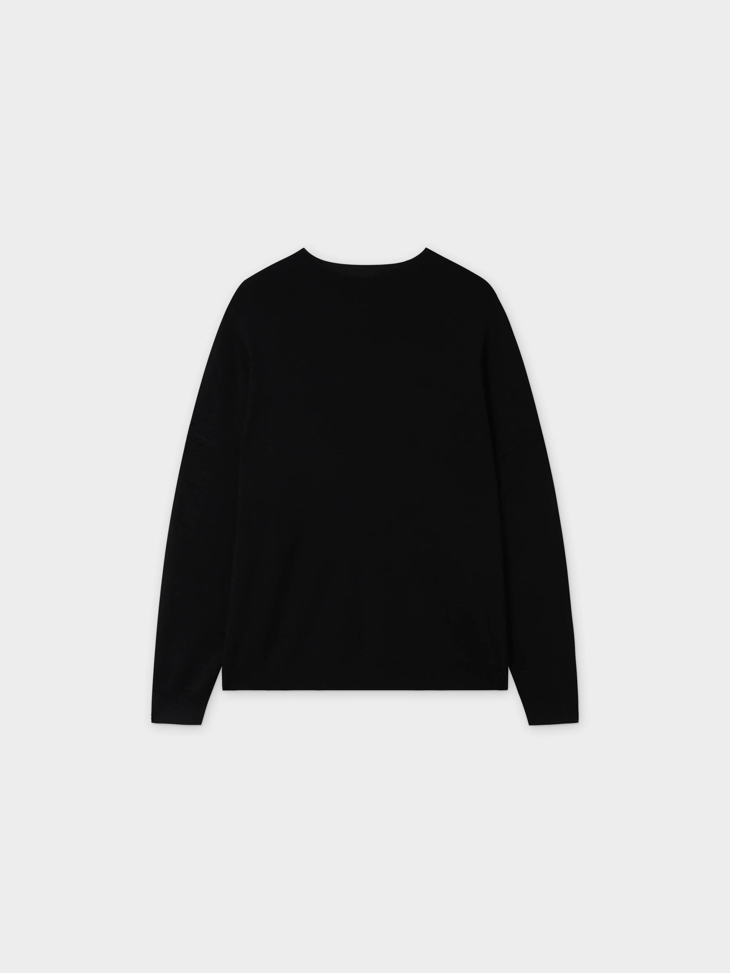 Oversized Soft Knit Sweater-Black