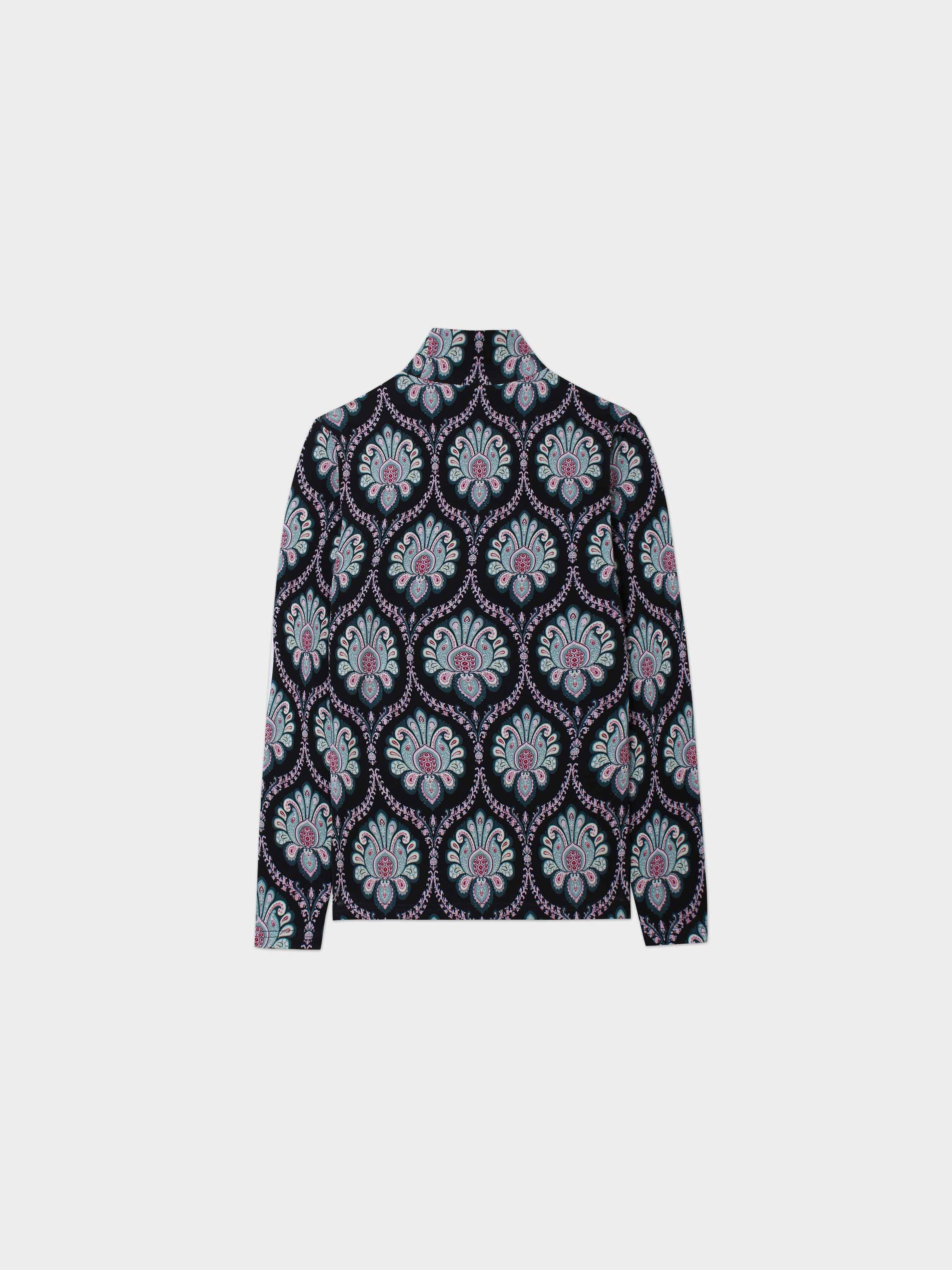 Printed Modal Turtleneck-Idiana