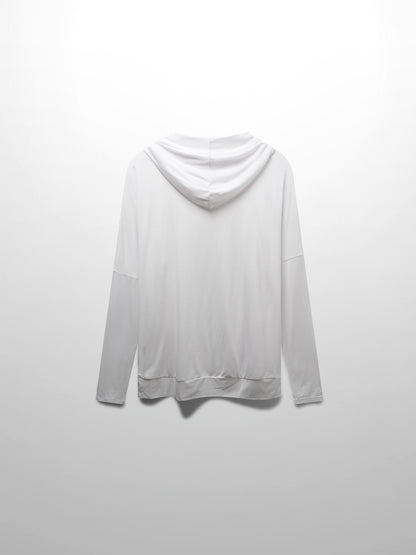 ZIP UP HOODIE-WHITE