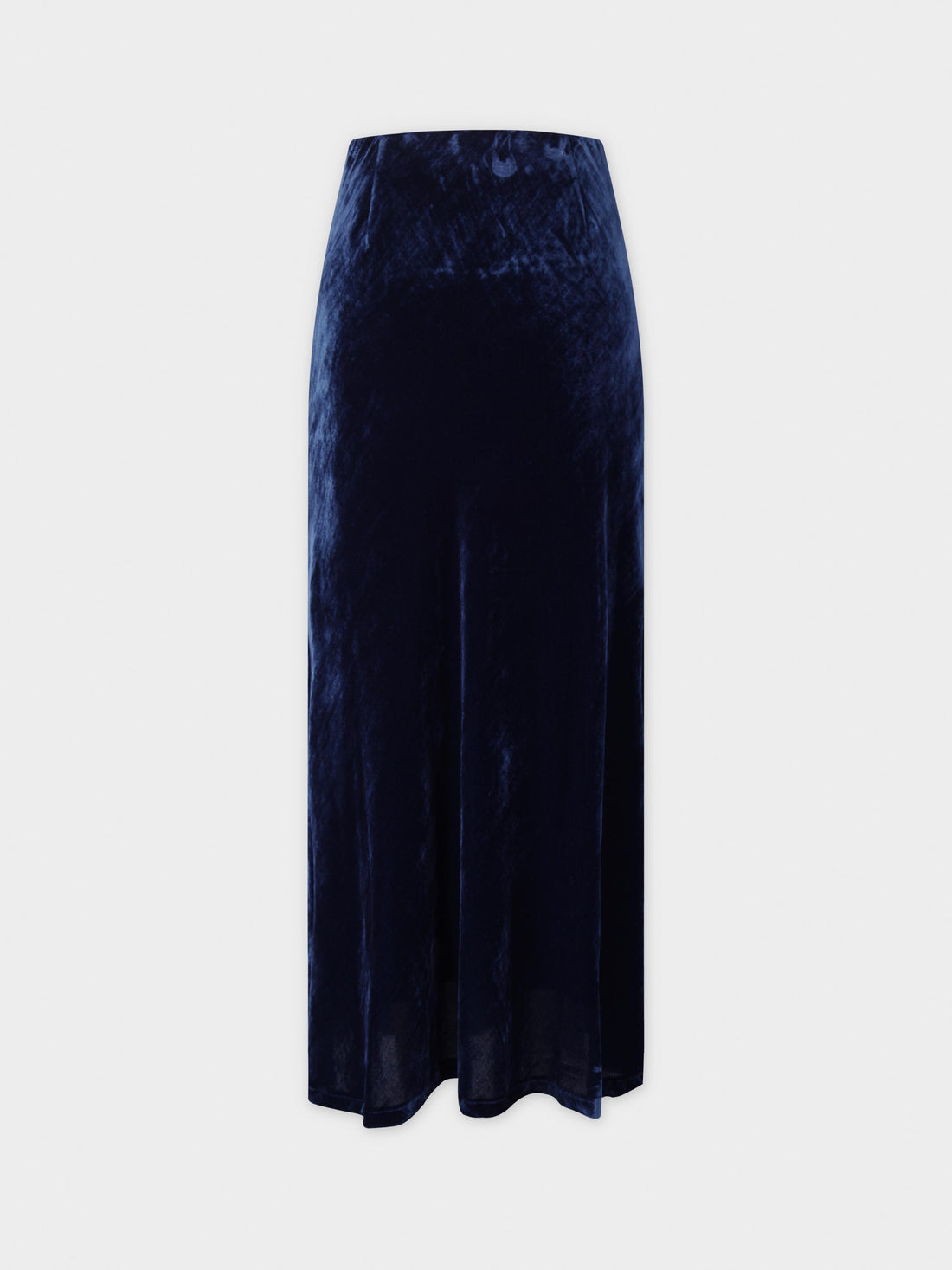 Velvet Slip Skirt-Navy