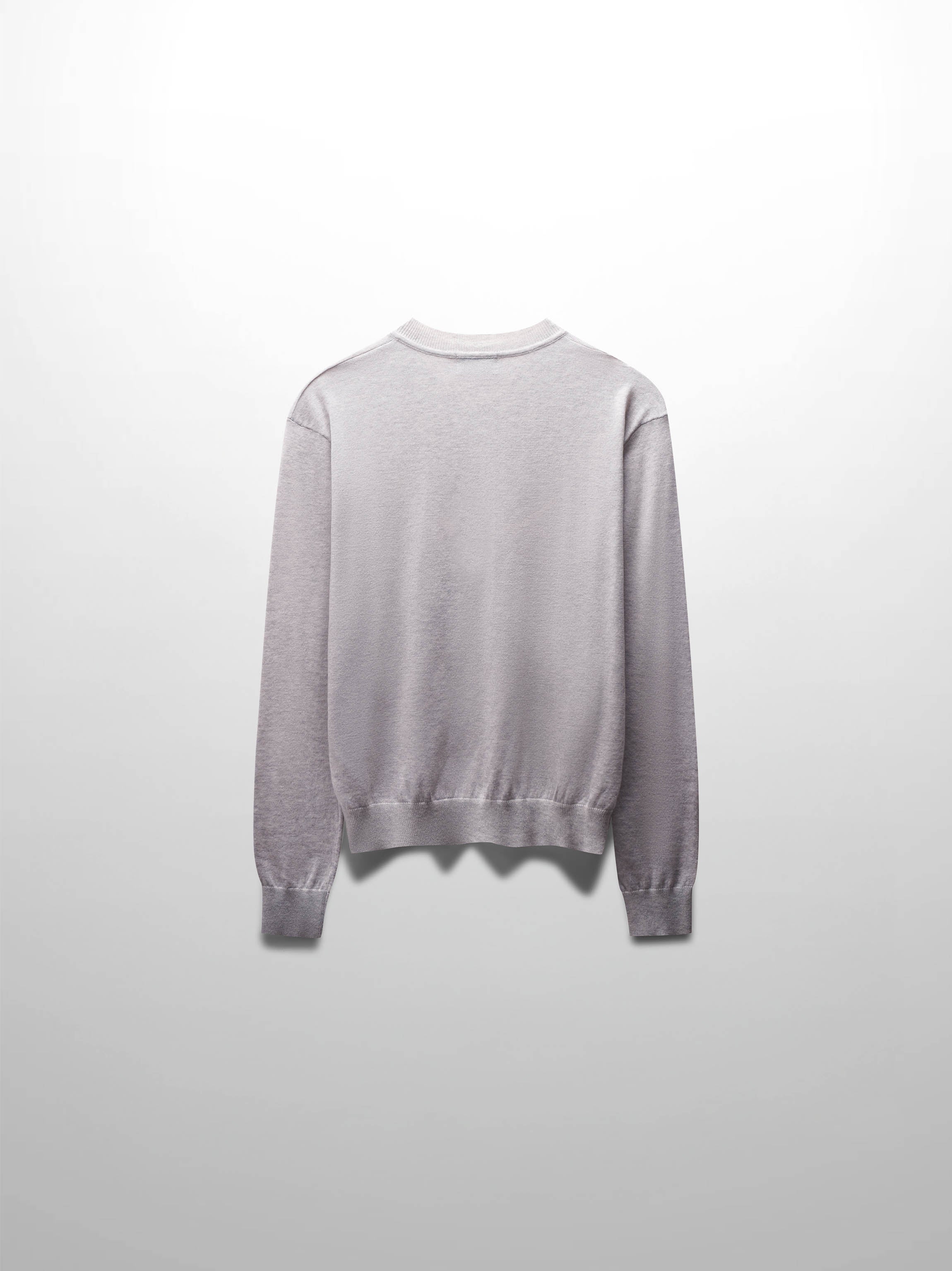 High V Lightweight Sweater-Heathered Grey