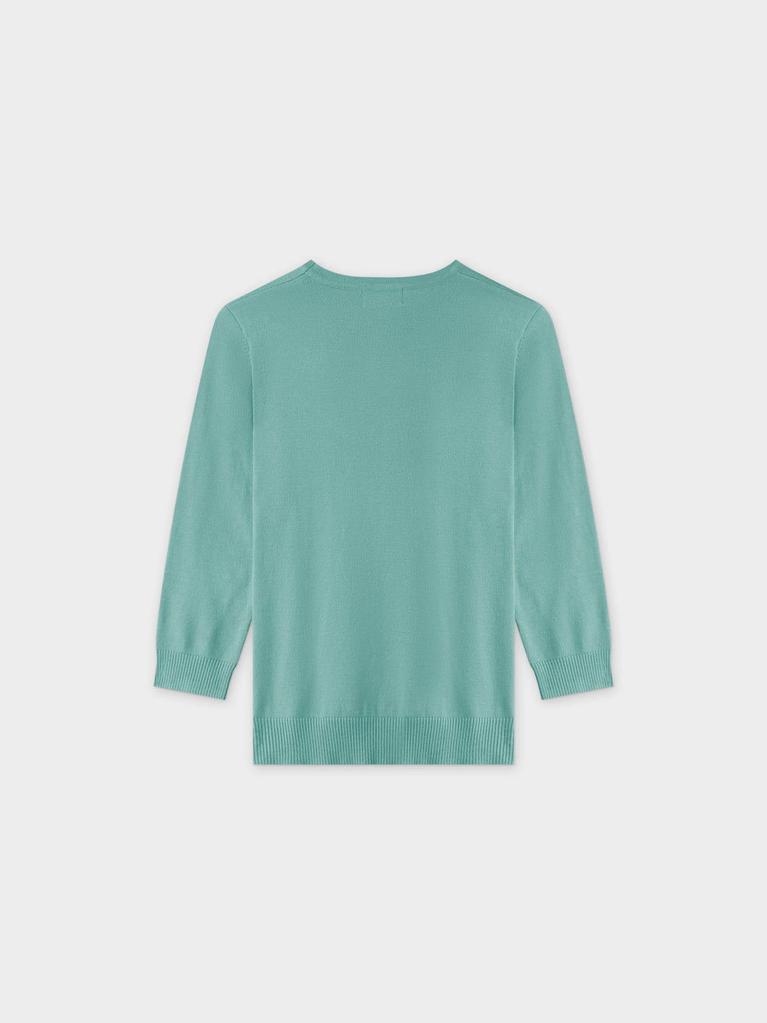 Basic Crew Sweater 3Q-Seafoam