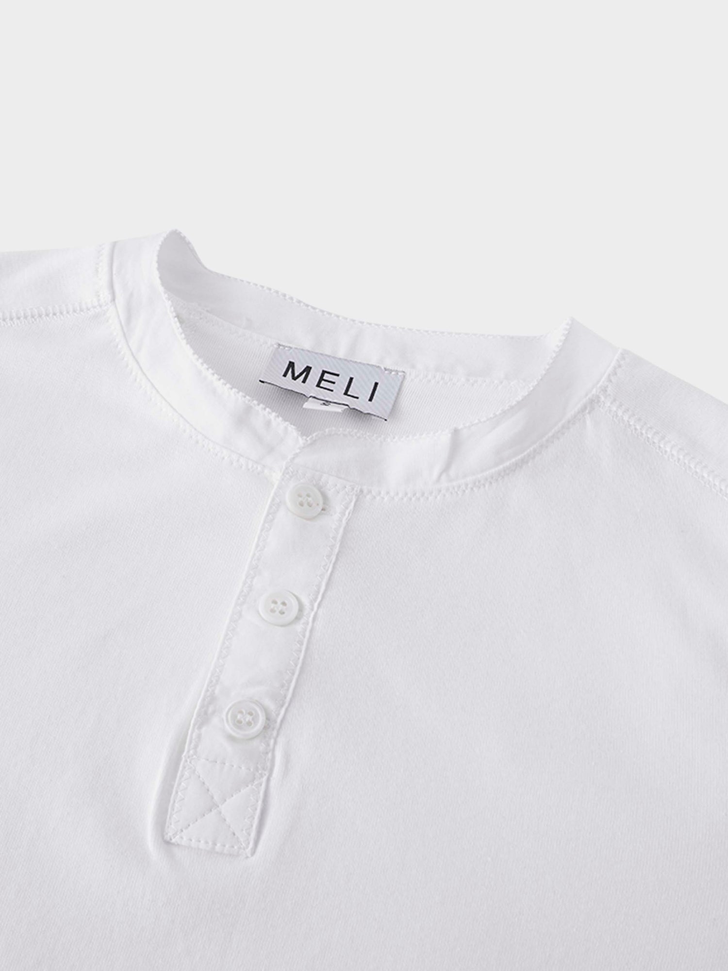 Trim Detail Henley-White