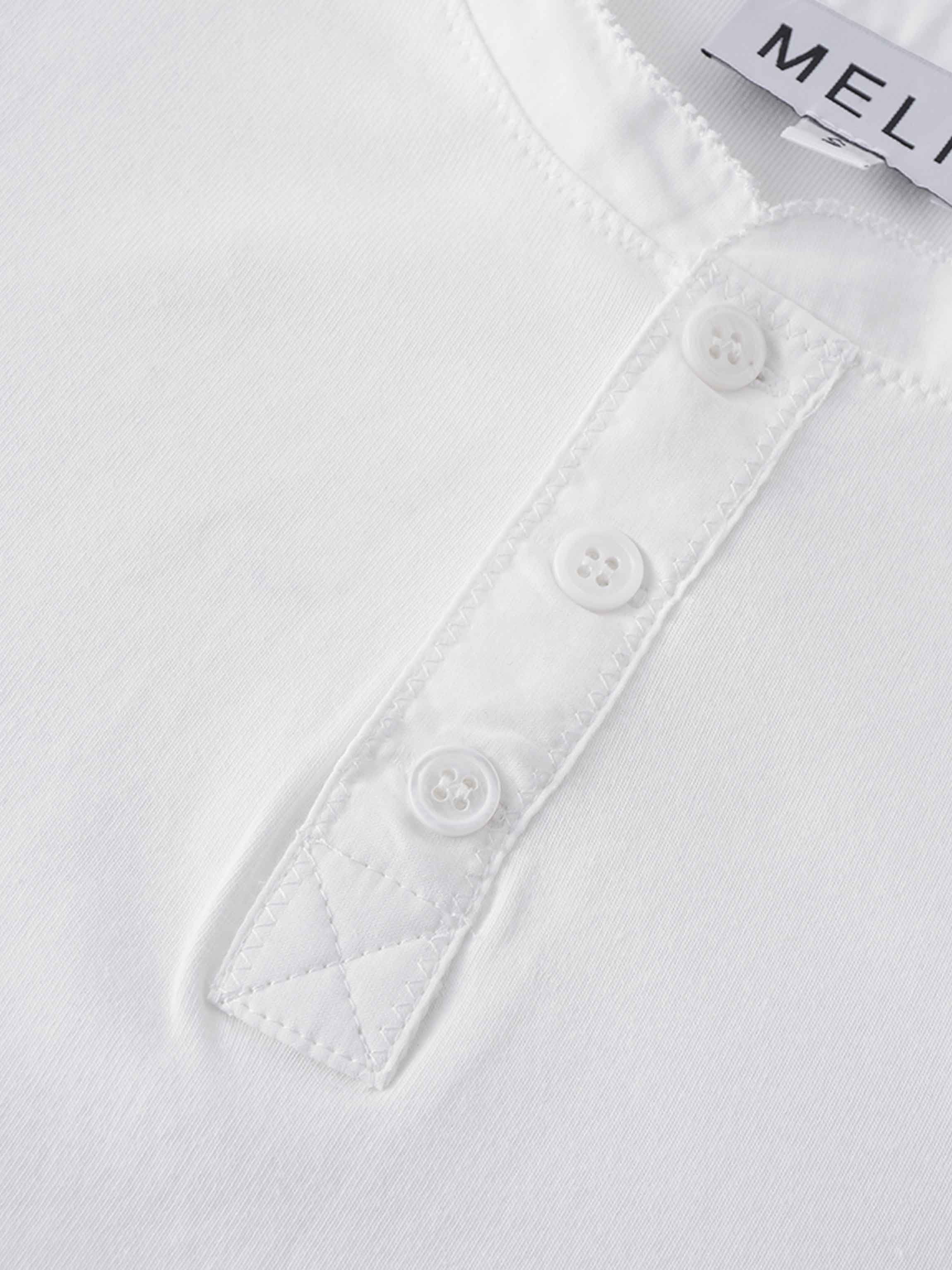 Trim Detail Henley-White