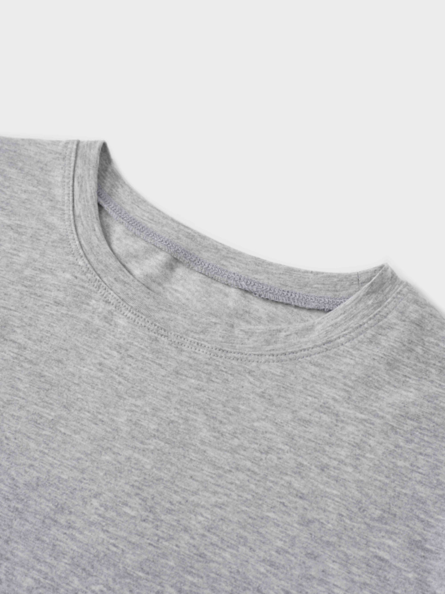 Side Tie T-Shirt-Heathered Grey