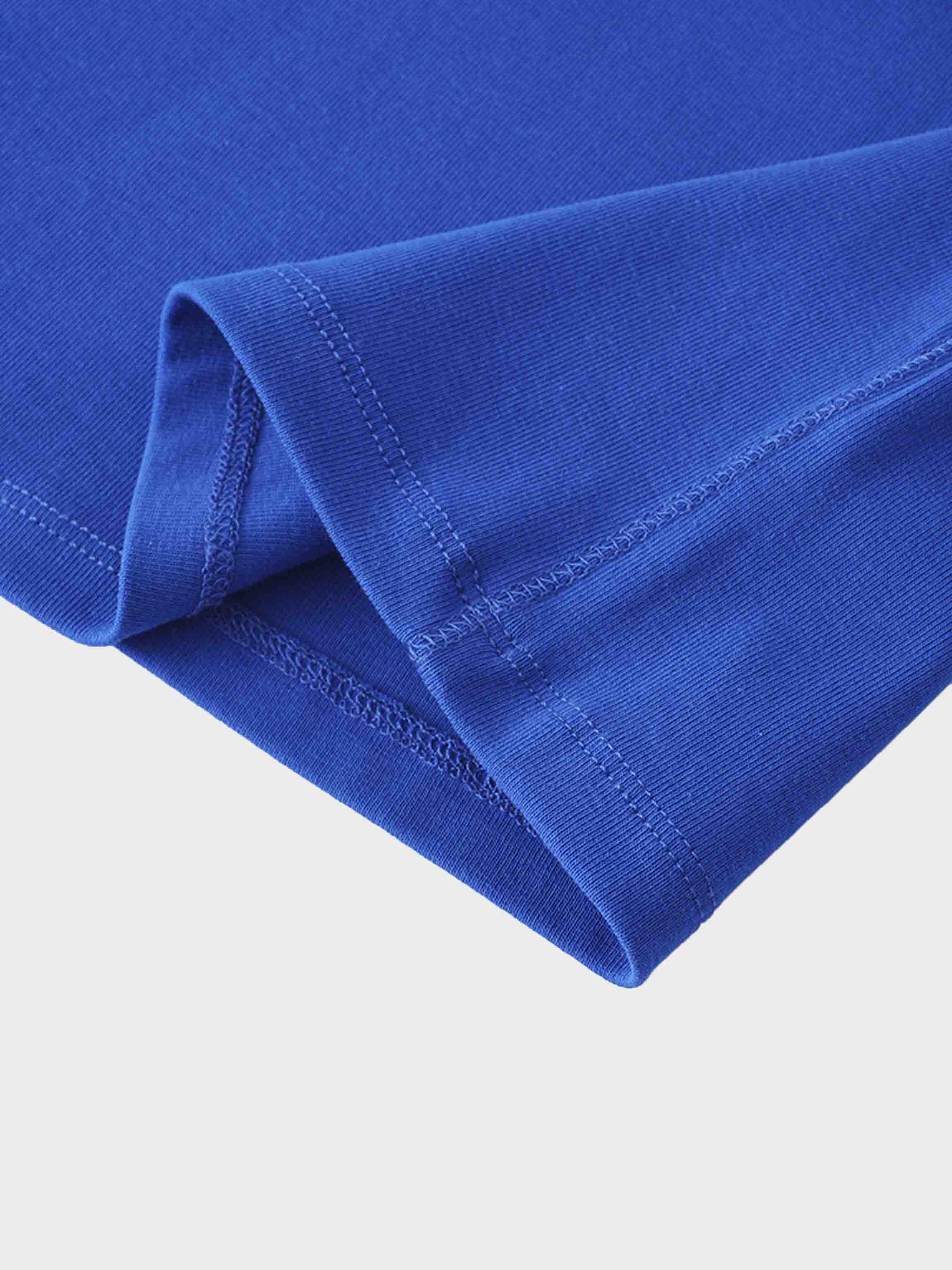 Trim Detail Henley-Cobalt Blue