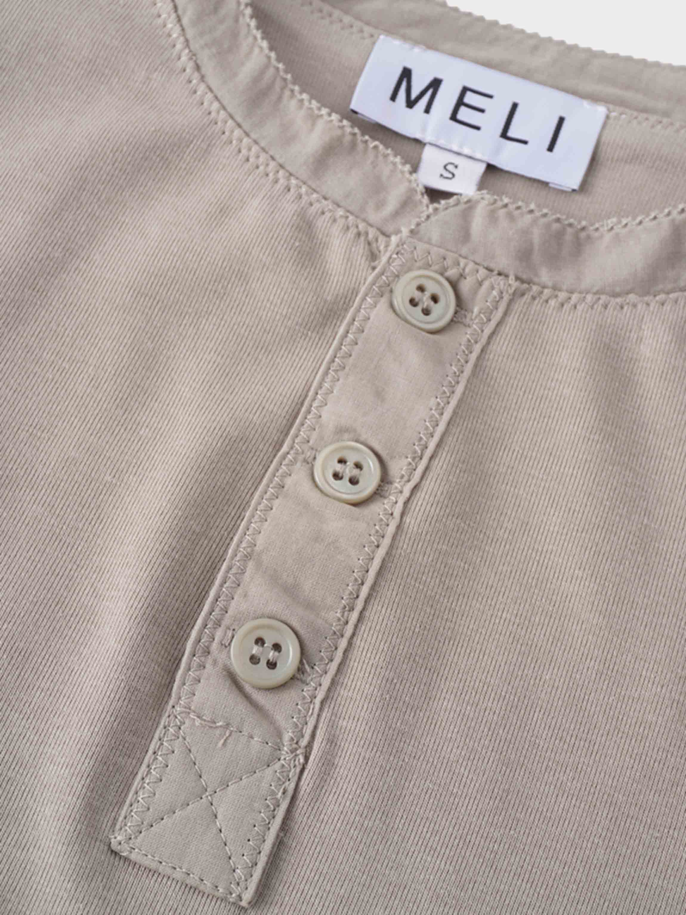 Trim Detail Henley-Light Olive