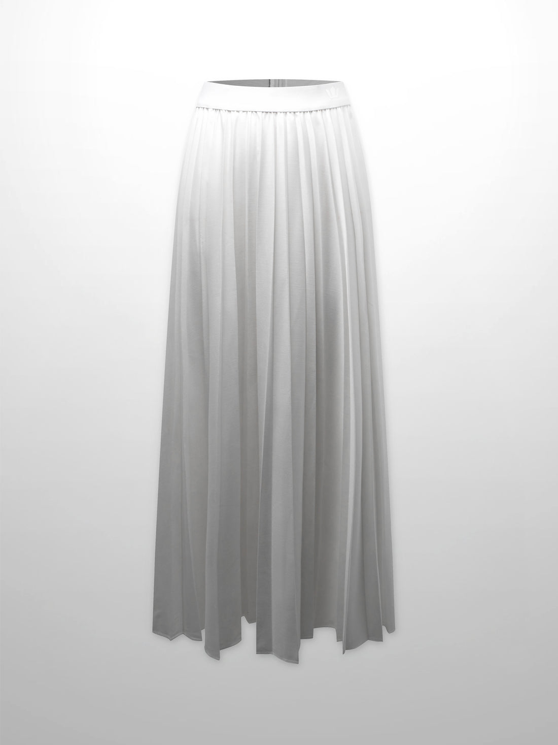 PLEATED SKIRT 35"-WHITE