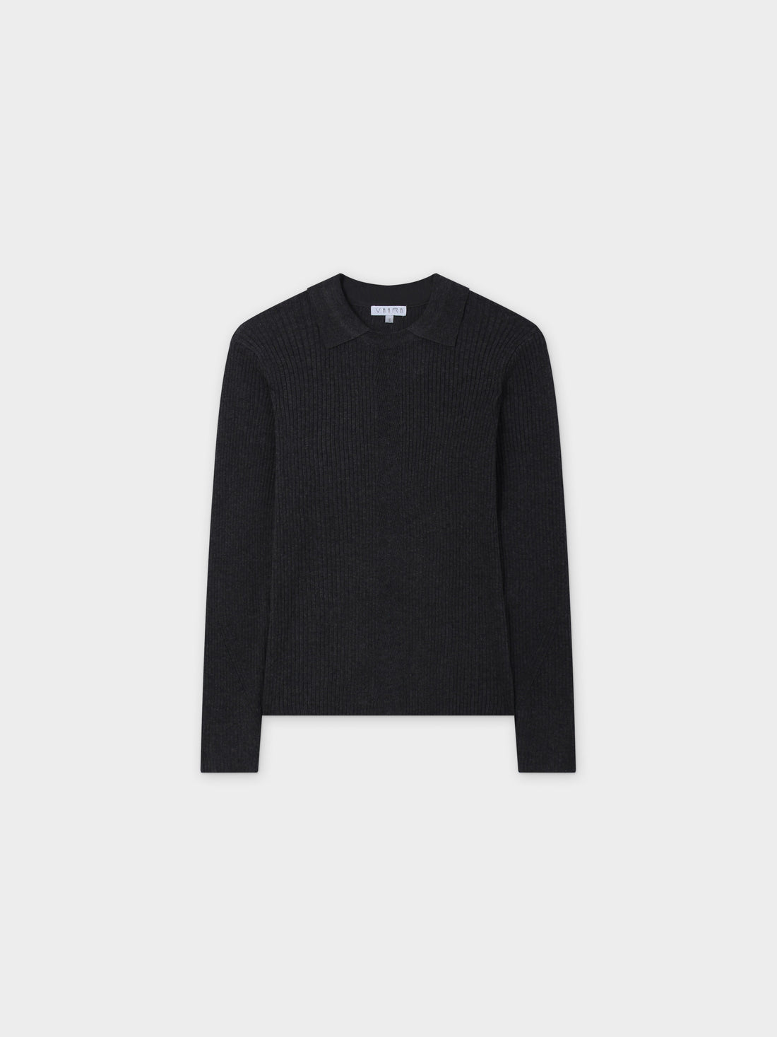 Center Design Sweater-Charcoal Grey