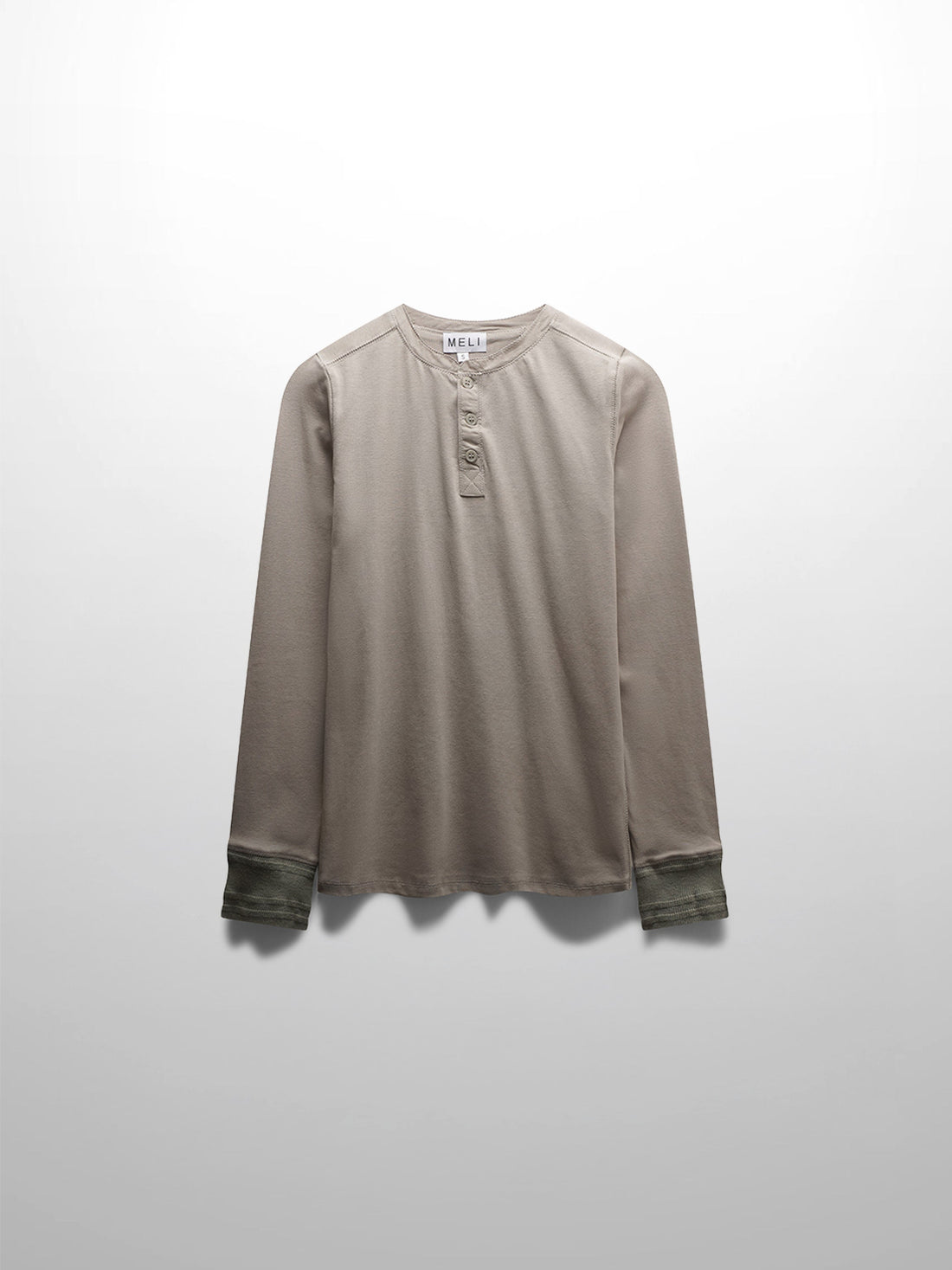 Trim Detail Henley-Light Olive