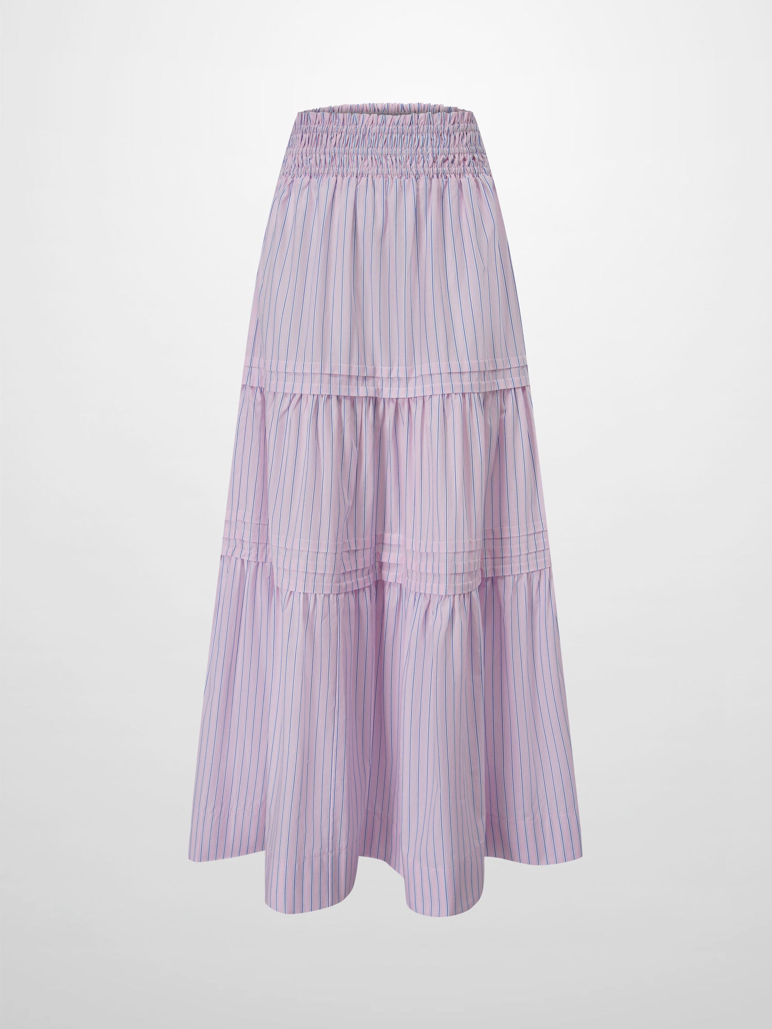 Striped Prairie Skirt-Pink