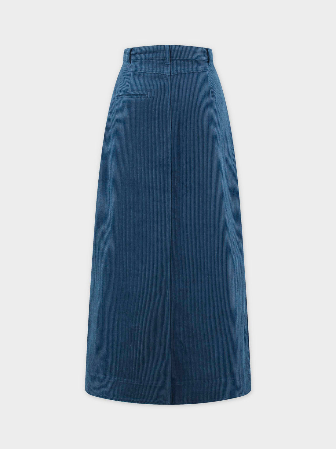 Straight Pocket Skirt-Sapphire