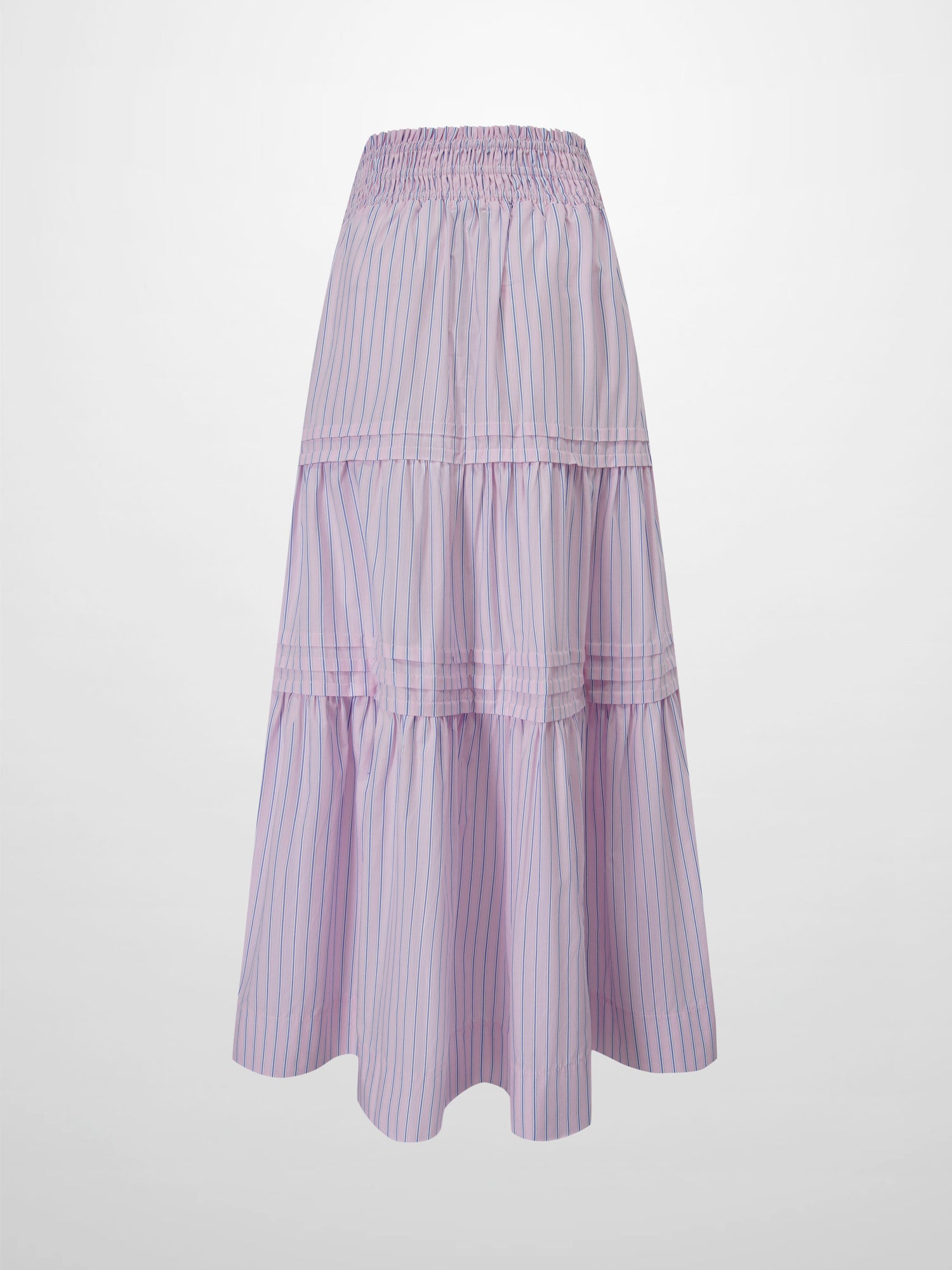 Striped Prairie Skirt-Pink