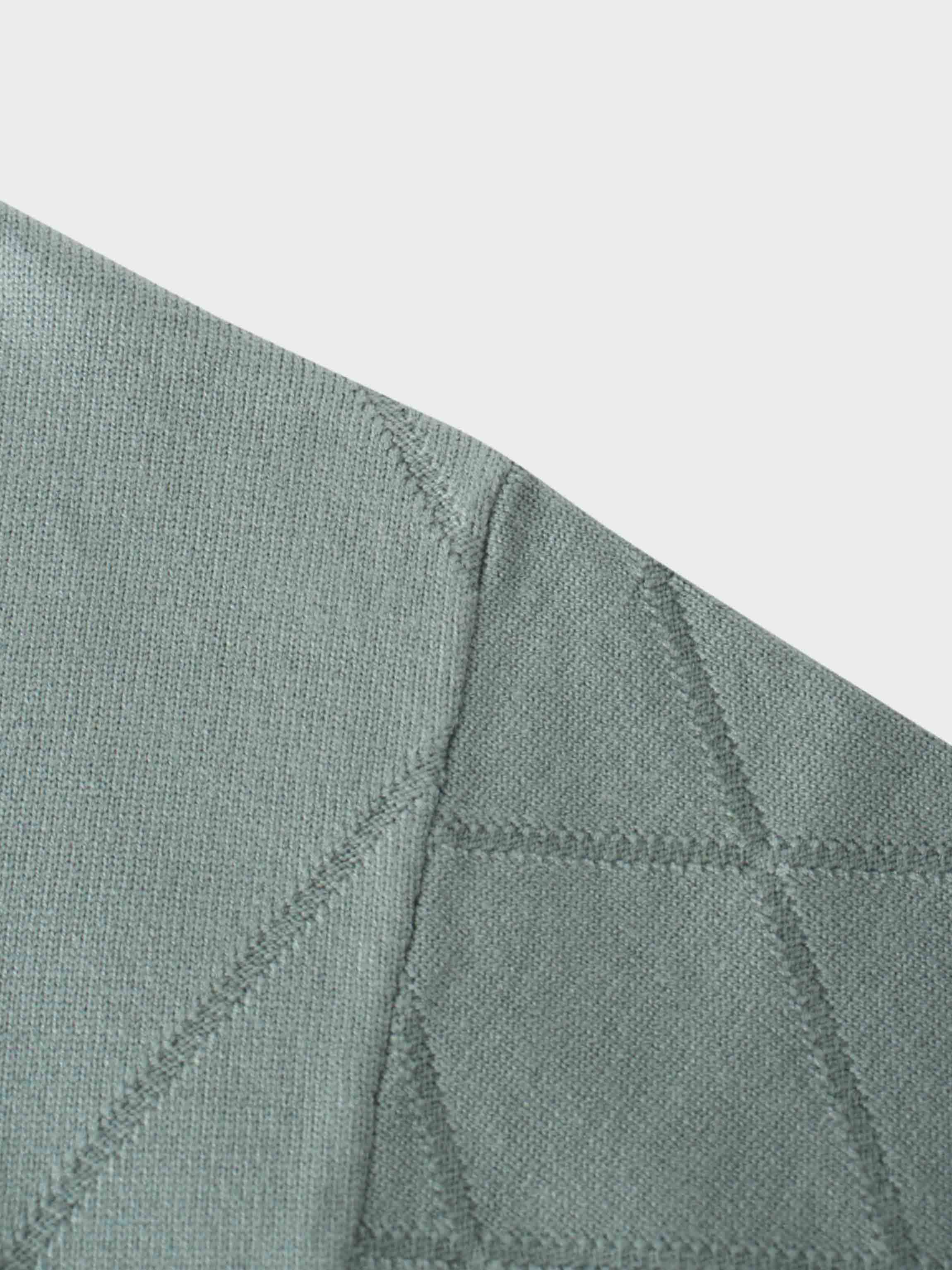 Oversized Diamond Detail Sweater-Seafoam