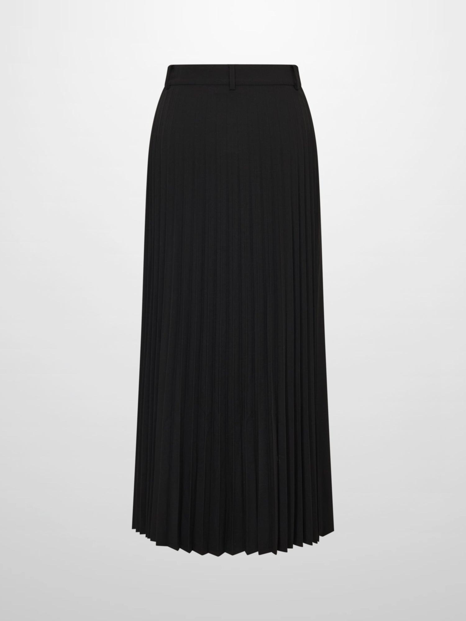Pleat Back Skirt - Black