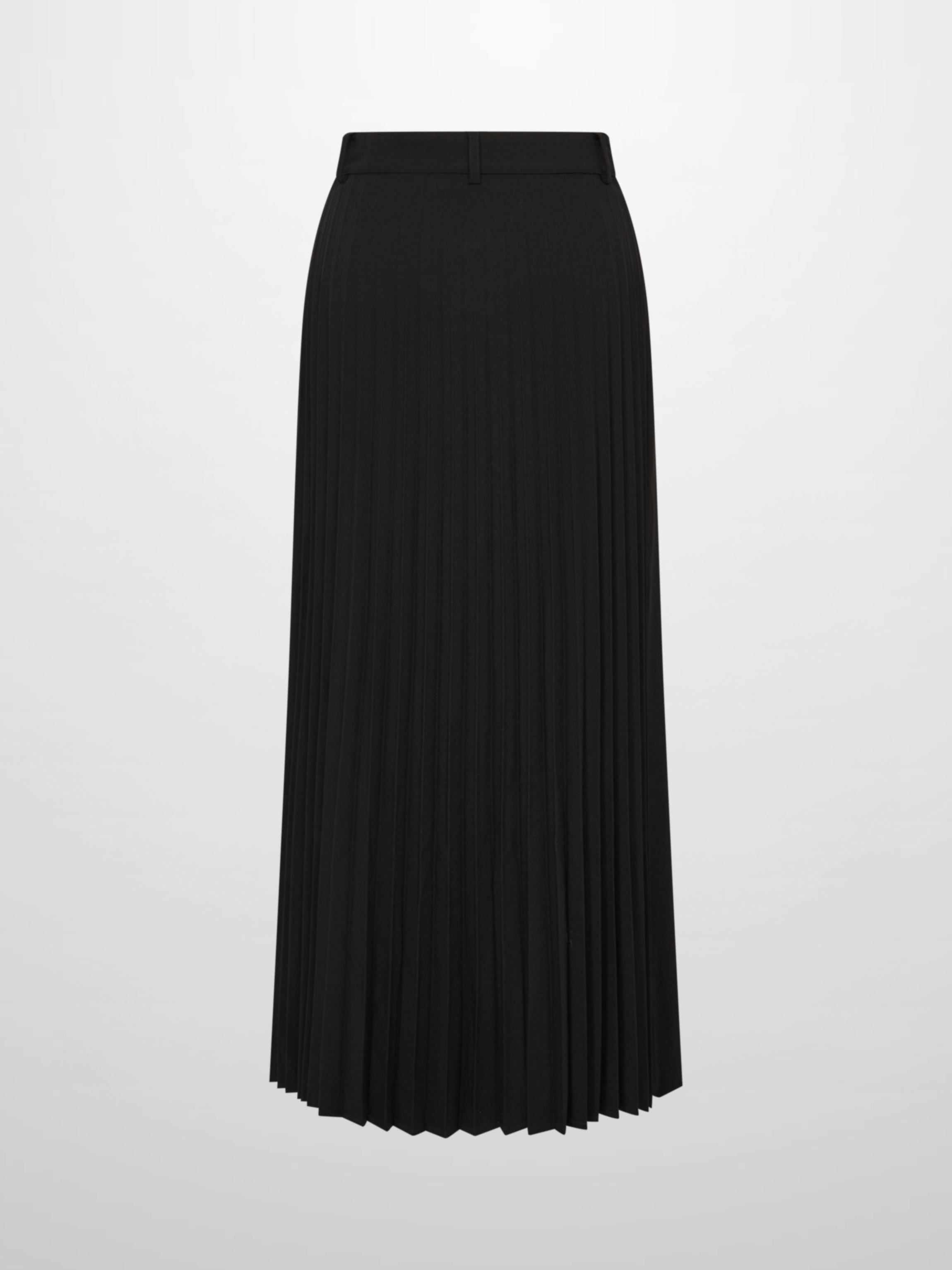Pleat Back Skirt - Black