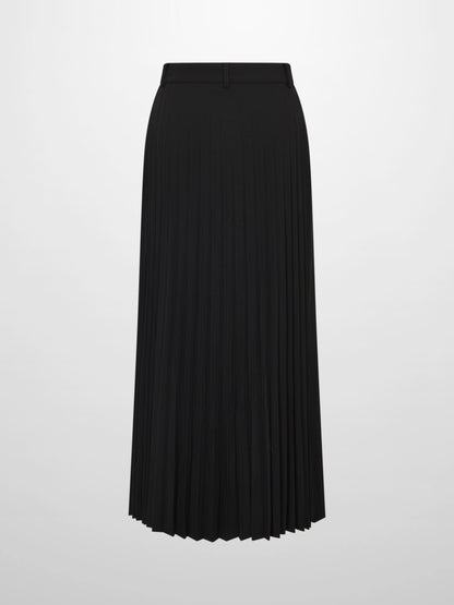 Pleat Back Skirt - Black