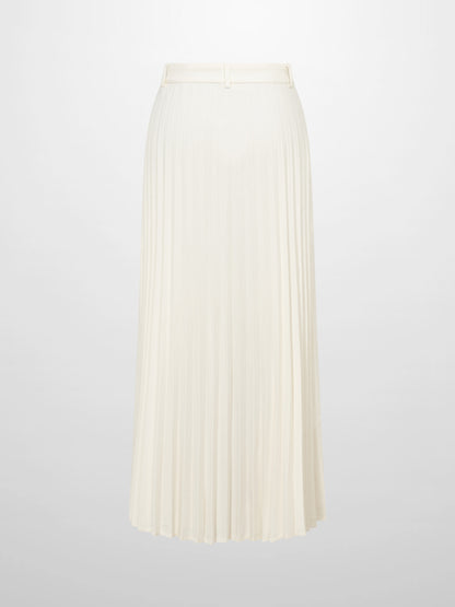 Pleat Back Skirt - Winter White