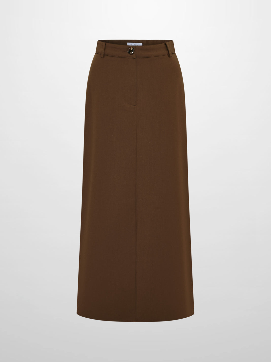 Pleat Back Skirt - Brown