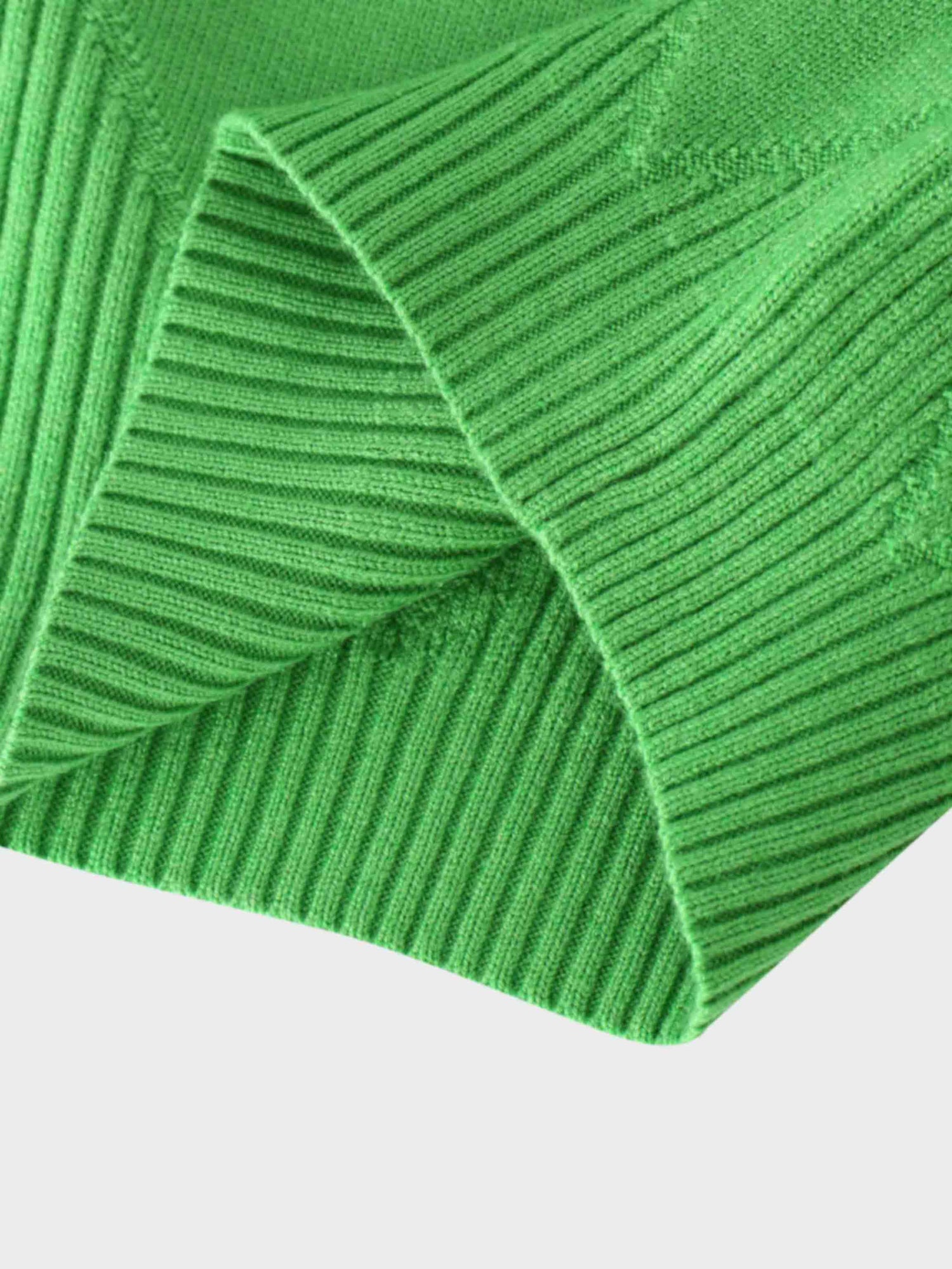 Oversized Diamond Detail Sweater-Kelley Green