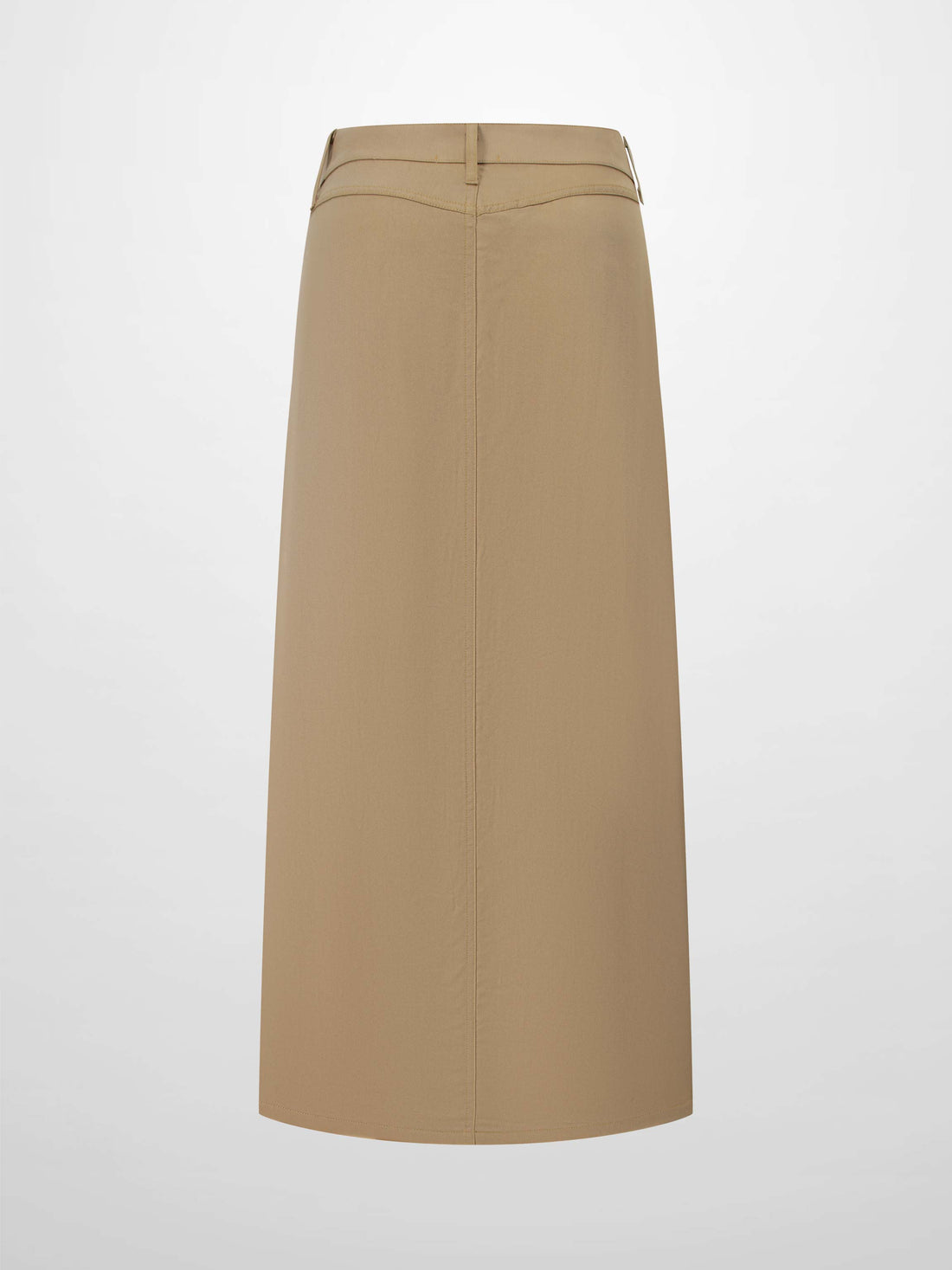 Lightweight A-Line Skirt-Tan