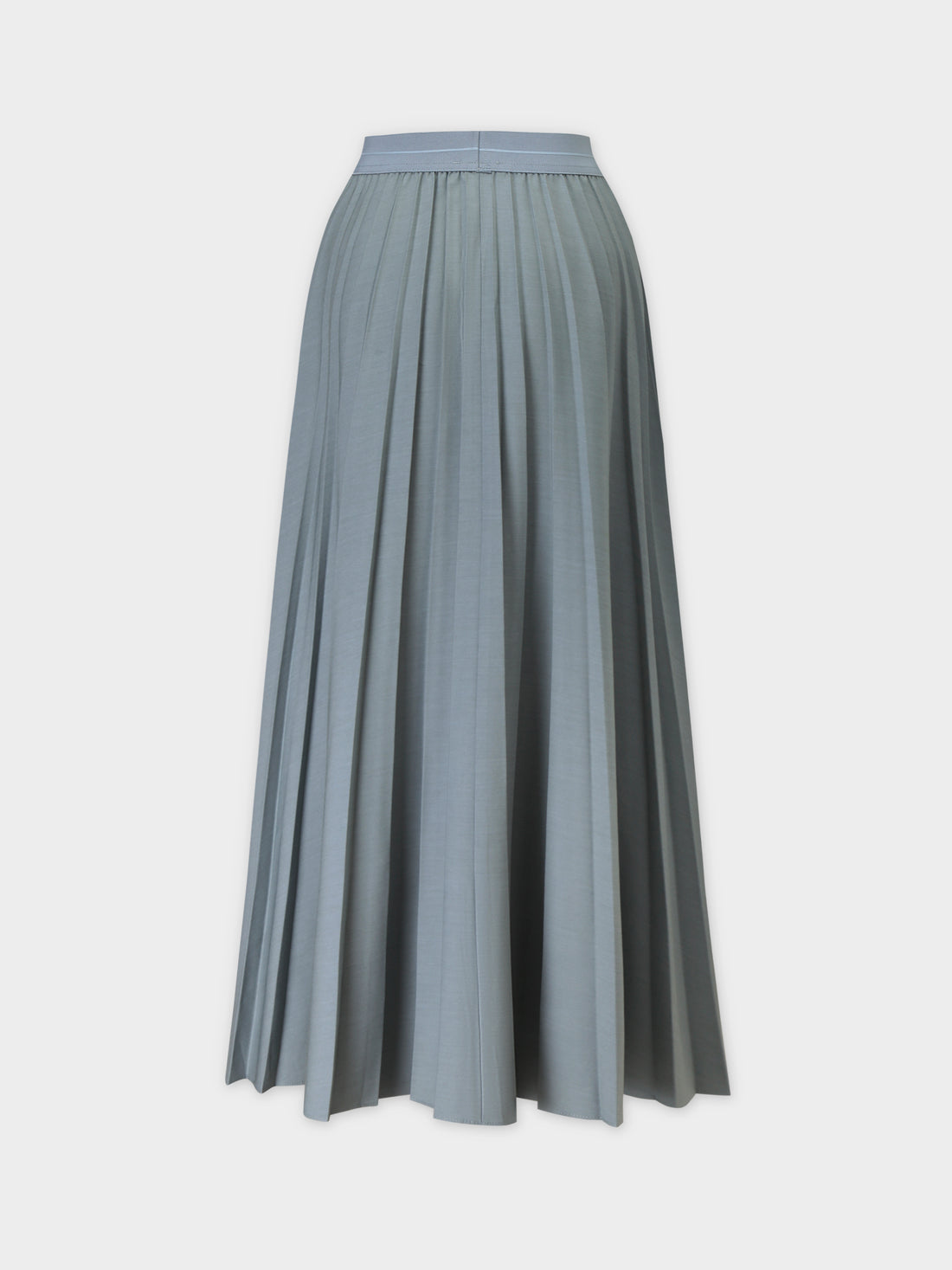 Pleated Skirt 37&quot;-Slate Blue