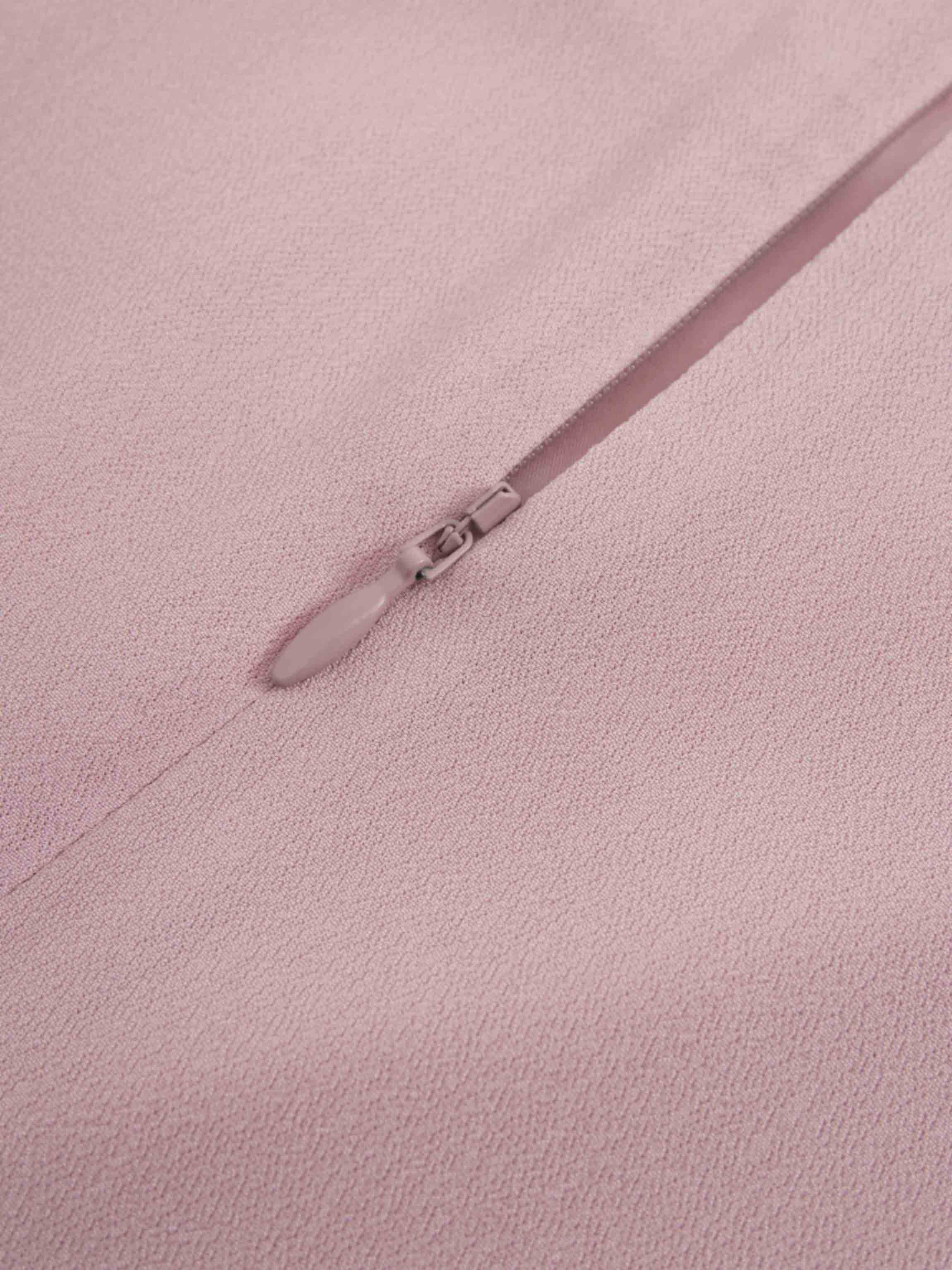 Curved Hem Maxi Skirt-Mauve