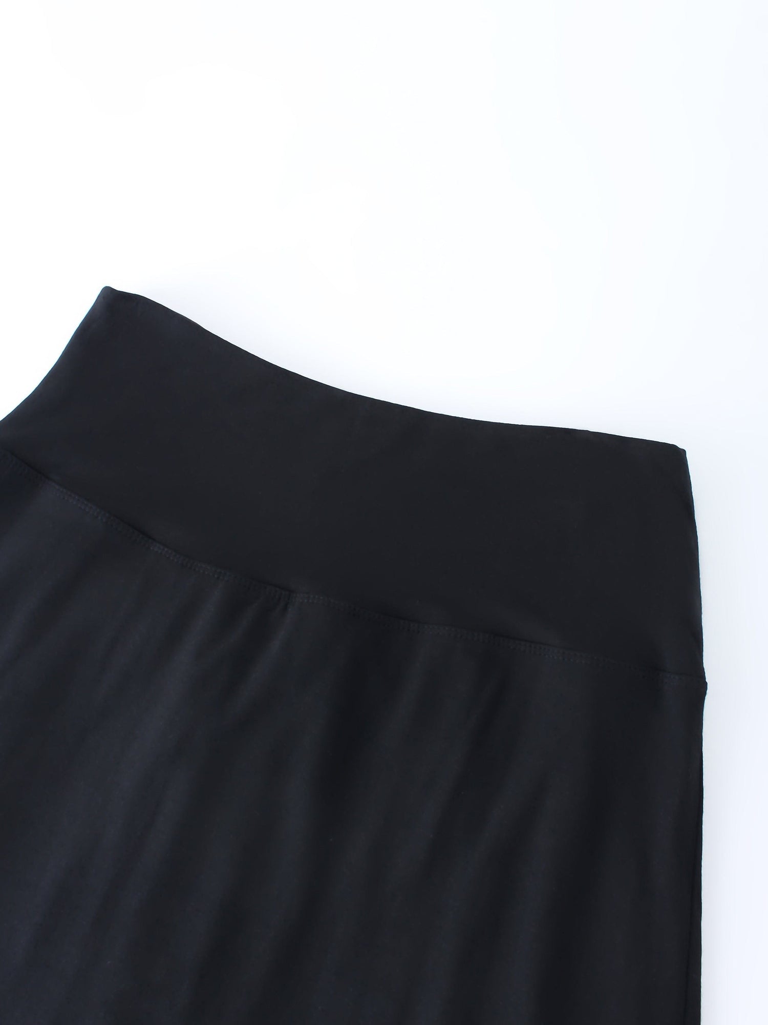 DOUBLE LAYER SKIRT-BLACK