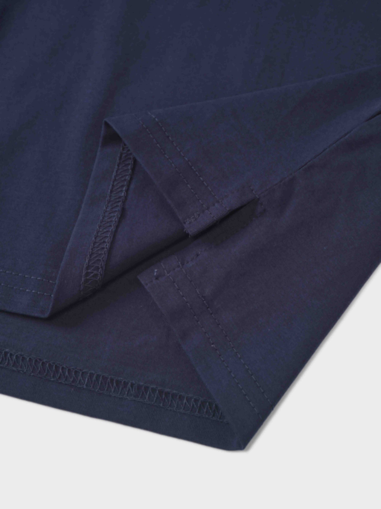 Cropped Boxy Tee-Navy