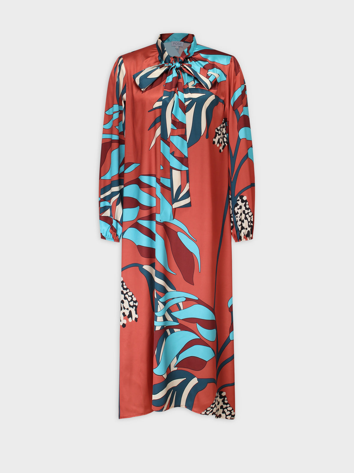 Tie Front Shirtdress-Palm Paradise