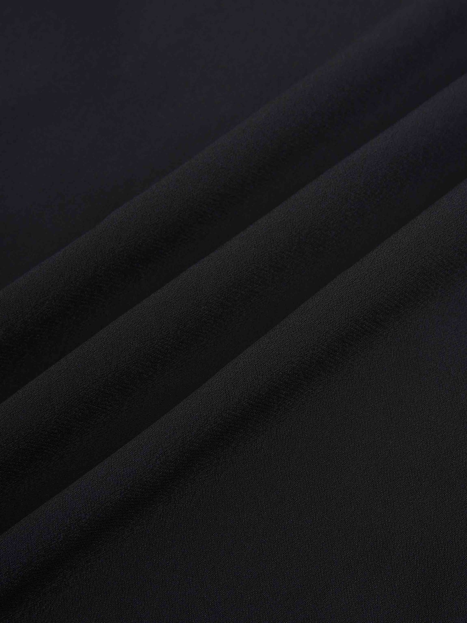 Curved Hem Maxi Skirt-Black