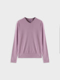 Ribbed High V Bomber-Lavender