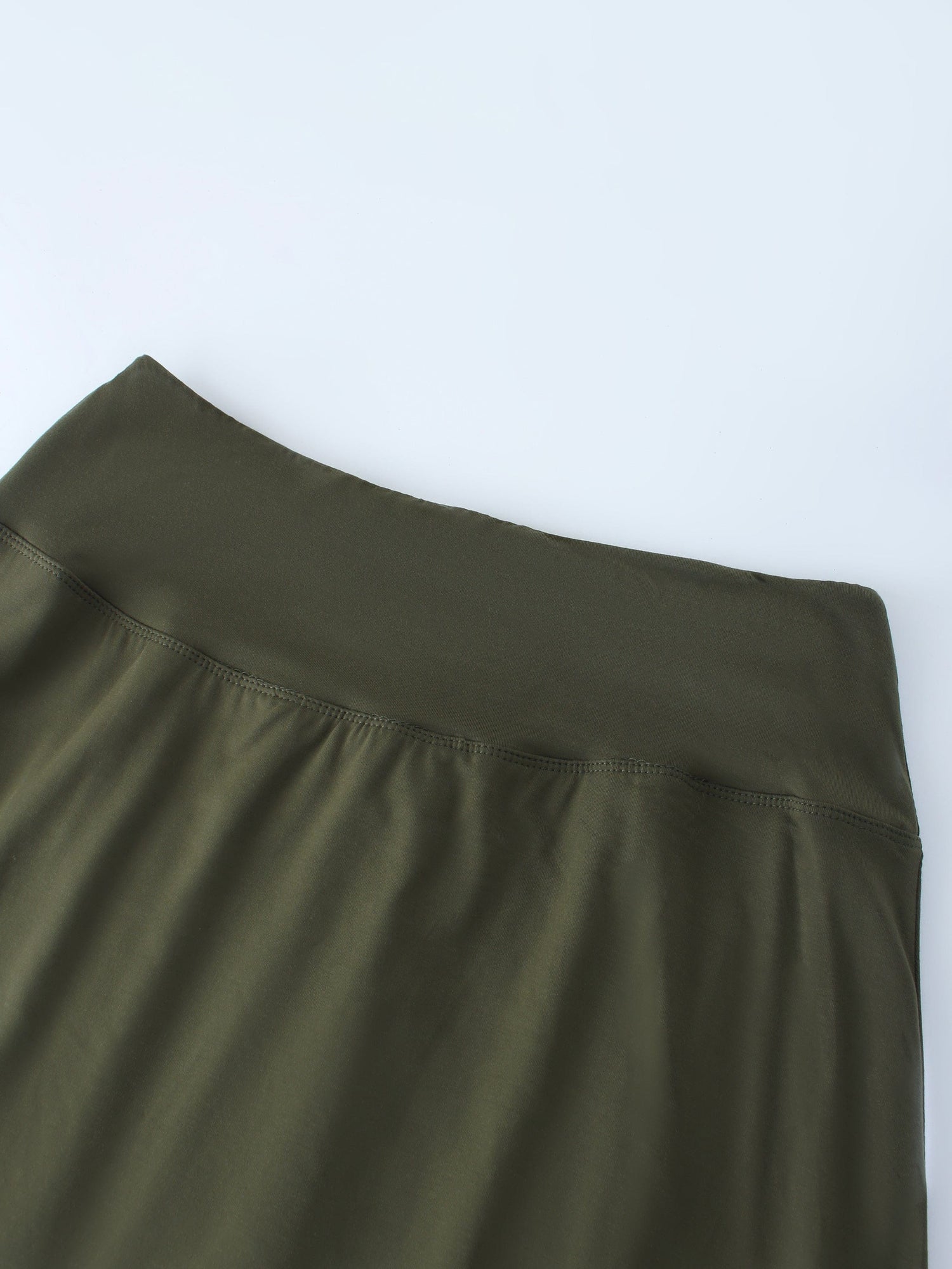 DOUBLE LAYER SKIRT-OLIVE