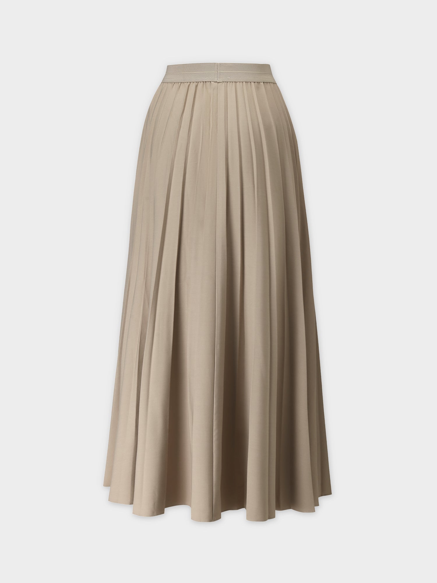 Pleated Skirt 37&quot;-Medium Tan