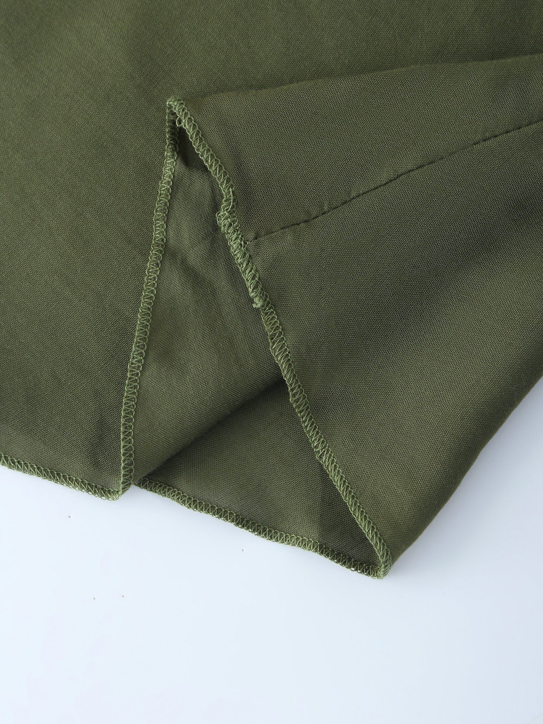 DOUBLE LAYER SKIRT-OLIVE