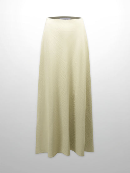 Crinkle Skirt 37"-Tan