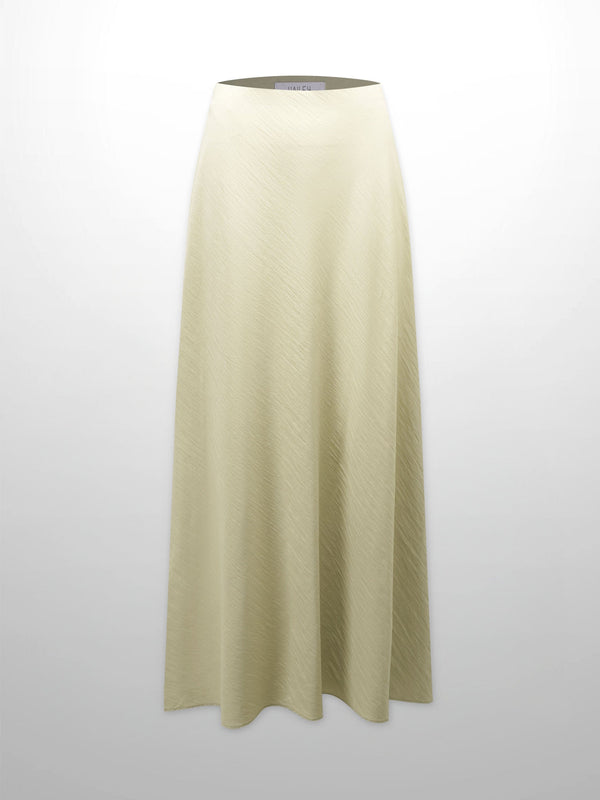 Crinkle Skirt 37"-Tan