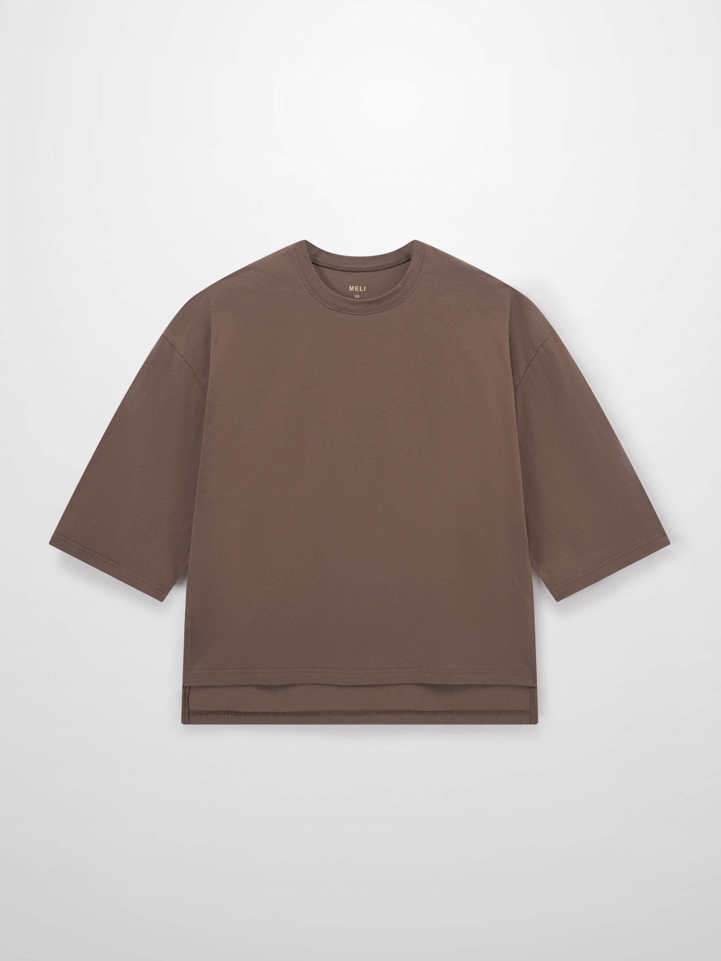 Wide Sleeve Tee-Latte