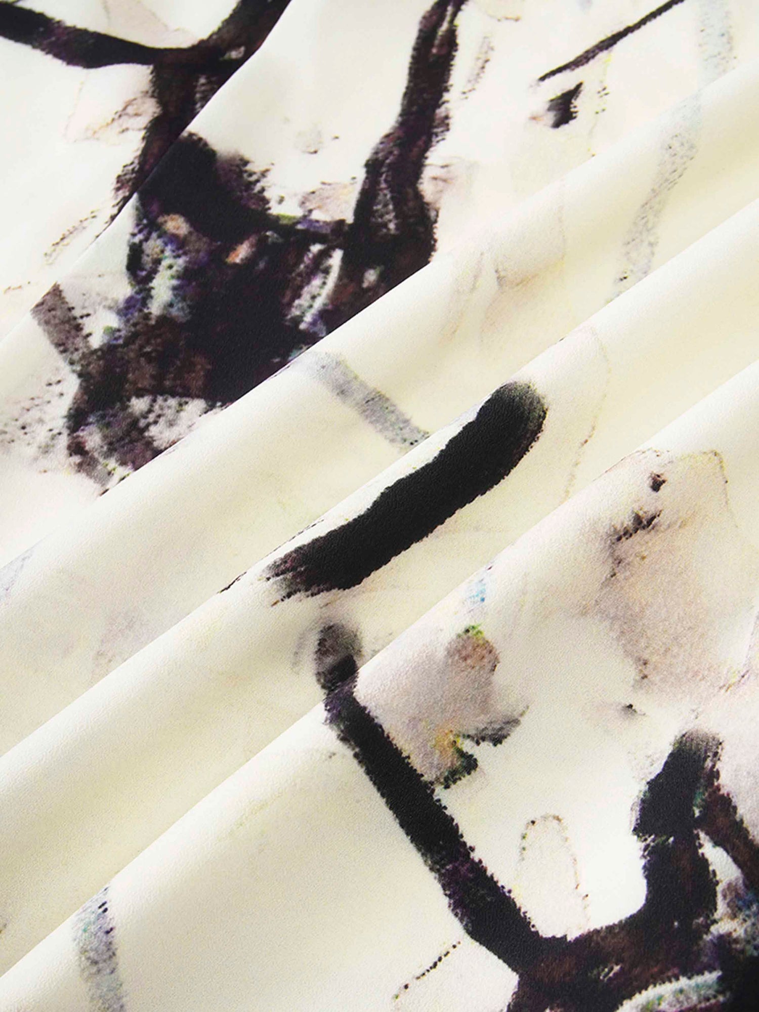 Front Shirred Shirtdress-Cream Floral