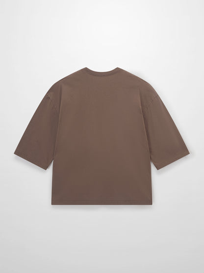 Wide Sleeve Tee-Latte