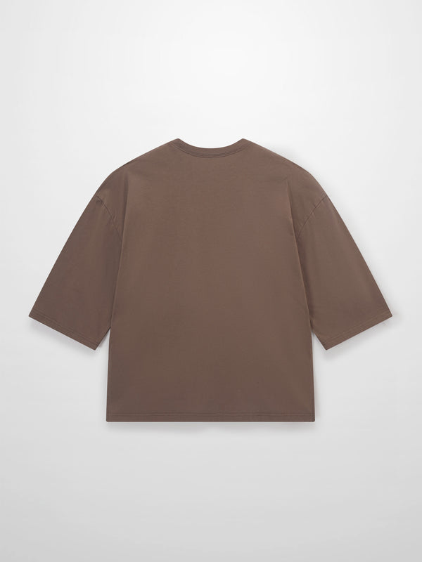 Wide Sleeve Tee-Latte