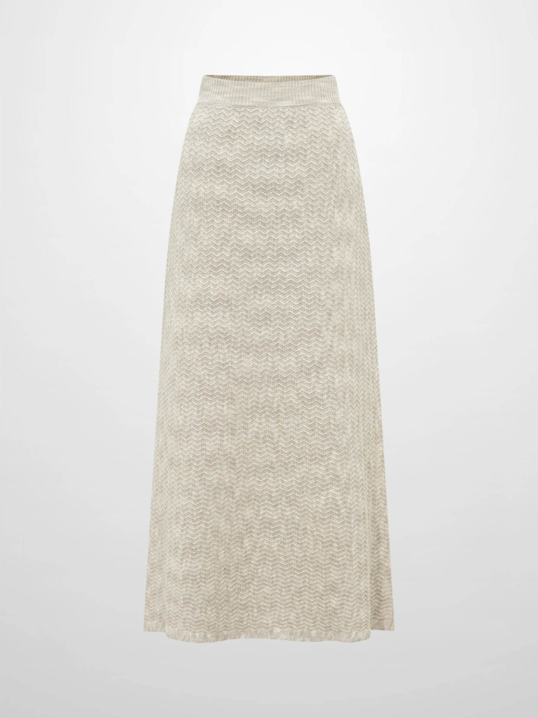 Maxi Knit Skirt - Heathered Camel