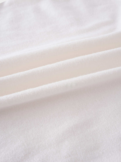 High V Lightweight Sweater-White